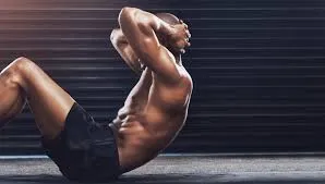 Training mat layout for home bodyweight session